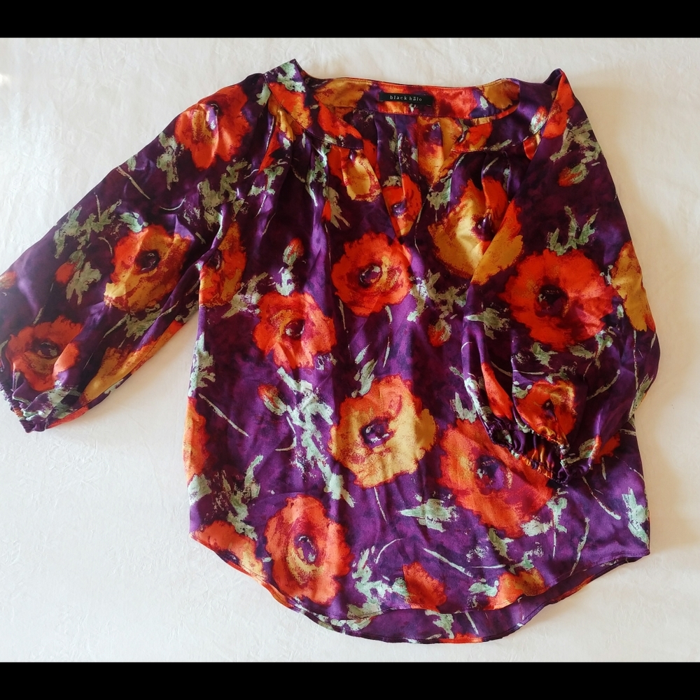 Black Halo Silk Top - Picture 3 of 5